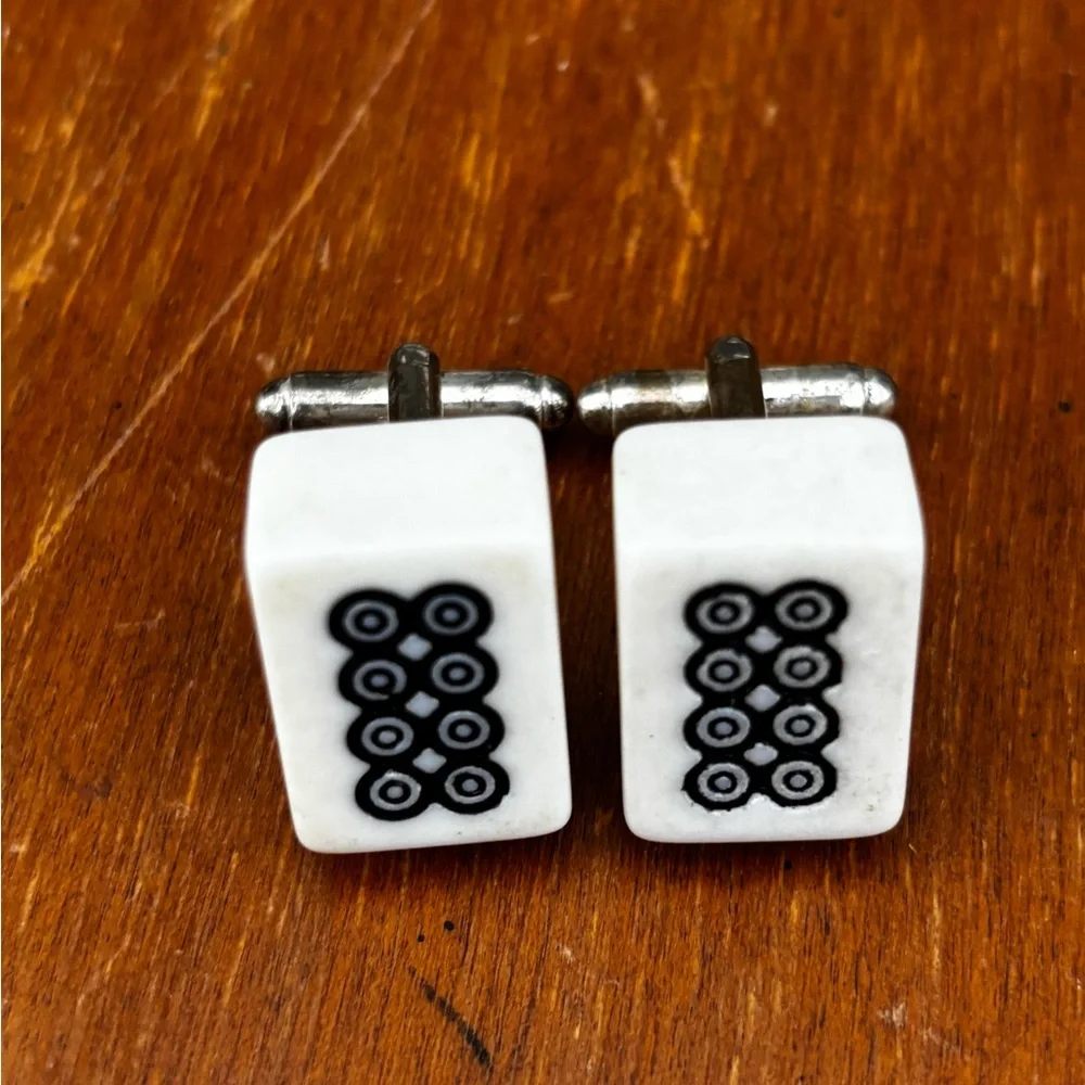 Nine dots mini mahjong Cufflinks